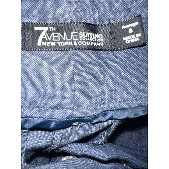 7th Avenue Pants Women size 8 Regular NY&Co Suiting Collection Runway Fit Flare - Picture 7 of 8